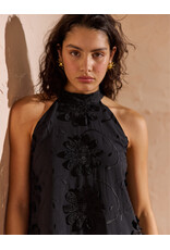 Mink Pink Mink Pink - Roma High Neck Mini Dress (Black)