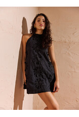 Mink Pink Mink Pink - Roma High Neck Mini Dress (Black)