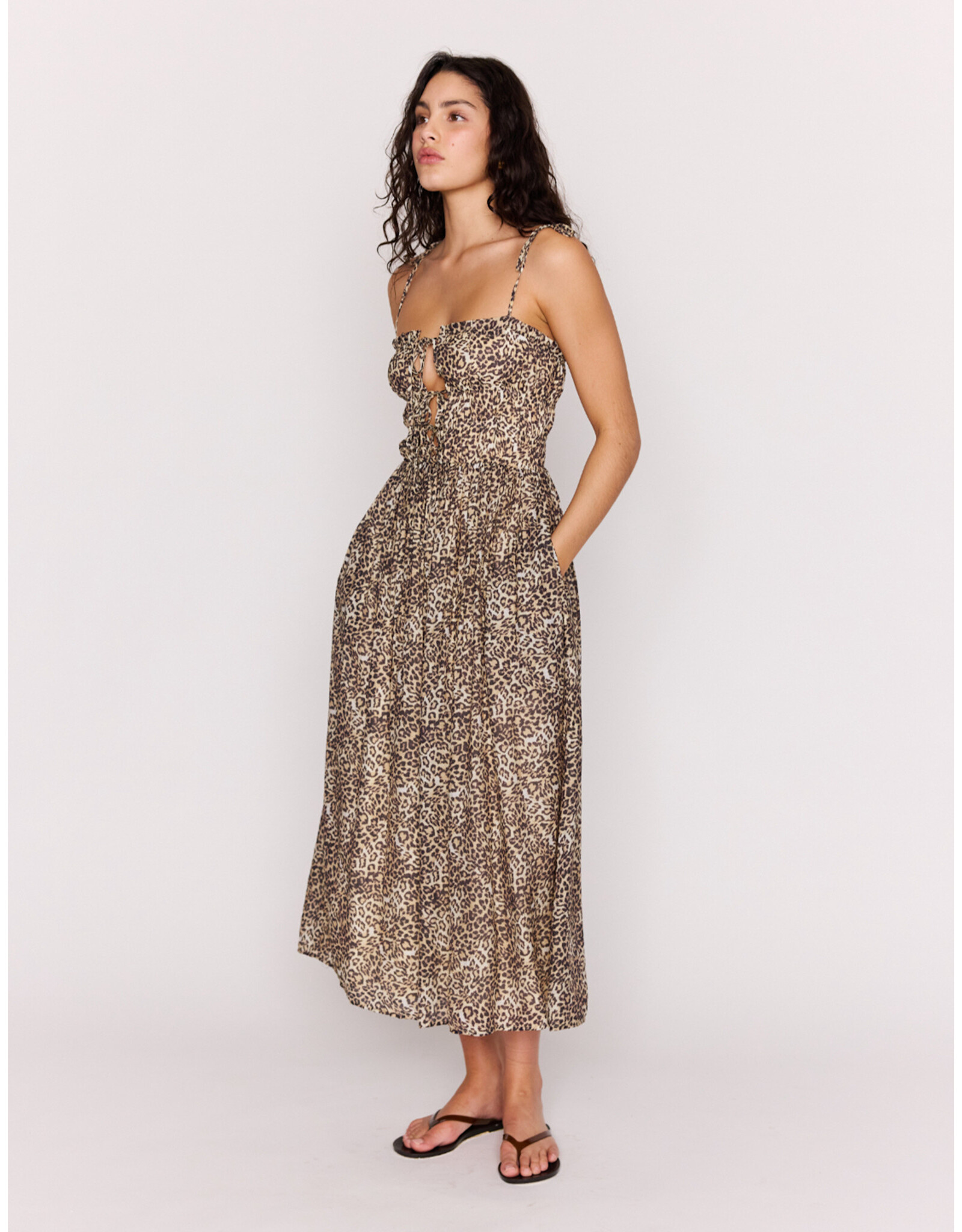 Mink Pink Mink Pink - Tahlia Midi Dress (Leopard)