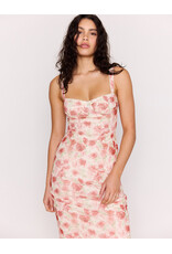 Mink Pink Mink Pink - Camille Mesh Bustier Dress (Pink Floral)
