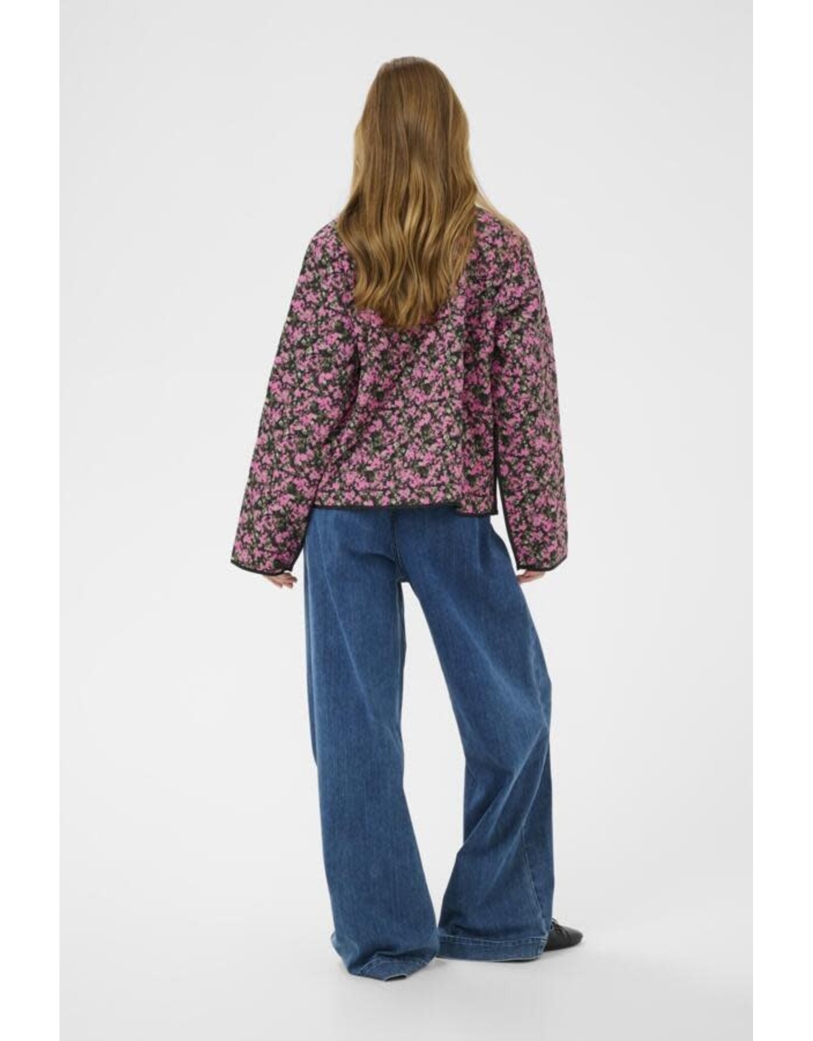 Kaffe Kaffe - Nuria Casual Jacket (Pink / Black)