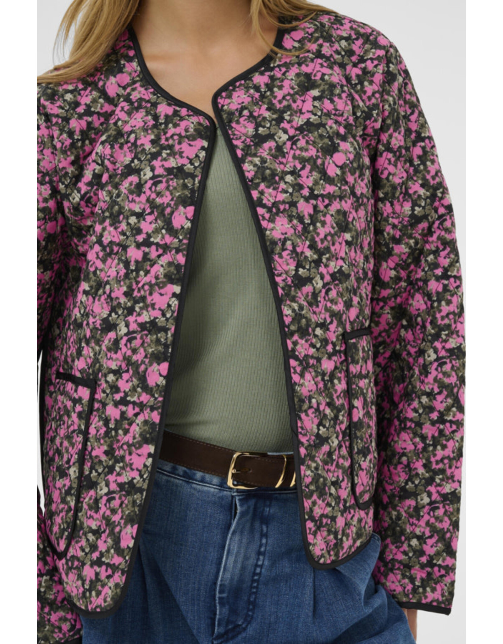 Kaffe Kaffe - Nuria Casual Jacket (Pink / Black)