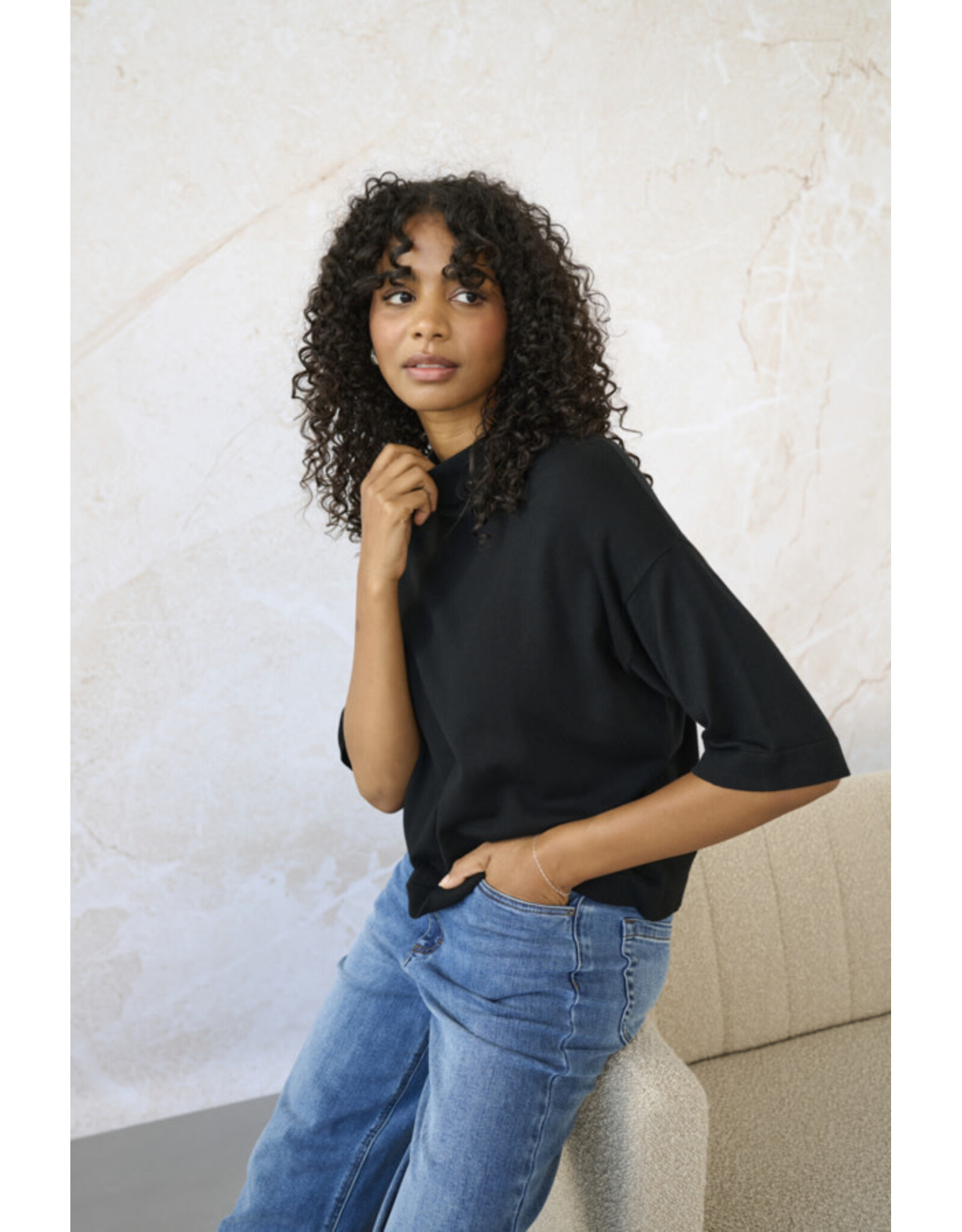 Kaffe Kaffe - Lizza Turtleneck (Black Deep)