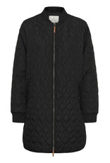 Kaffe Kaffe - Lelia Quilted Long Jacket (Black Deep)