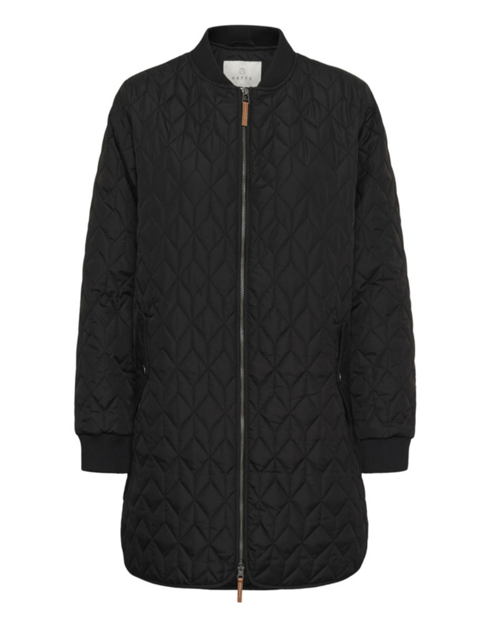 Kaffe Kaffe - Lelia Quilted Long Jacket (Black Deep)