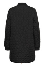 Kaffe Kaffe - Lelia Quilted Long Jacket (Black Deep)