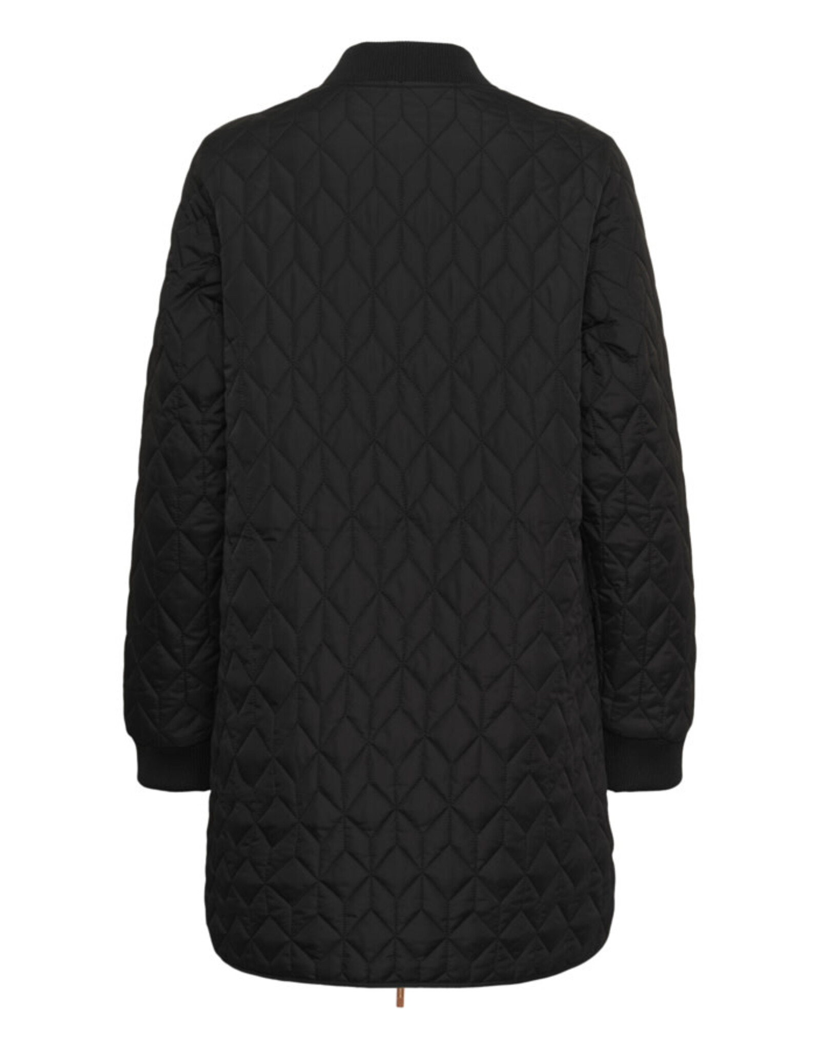 Kaffe Kaffe - Lelia Quilted Long Jacket (Black Deep)