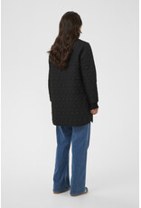 Kaffe Kaffe - Lelia Quilted Long Jacket (Black Deep)