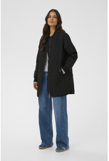 Kaffe Kaffe - Lelia Quilted Long Jacket (Black Deep)