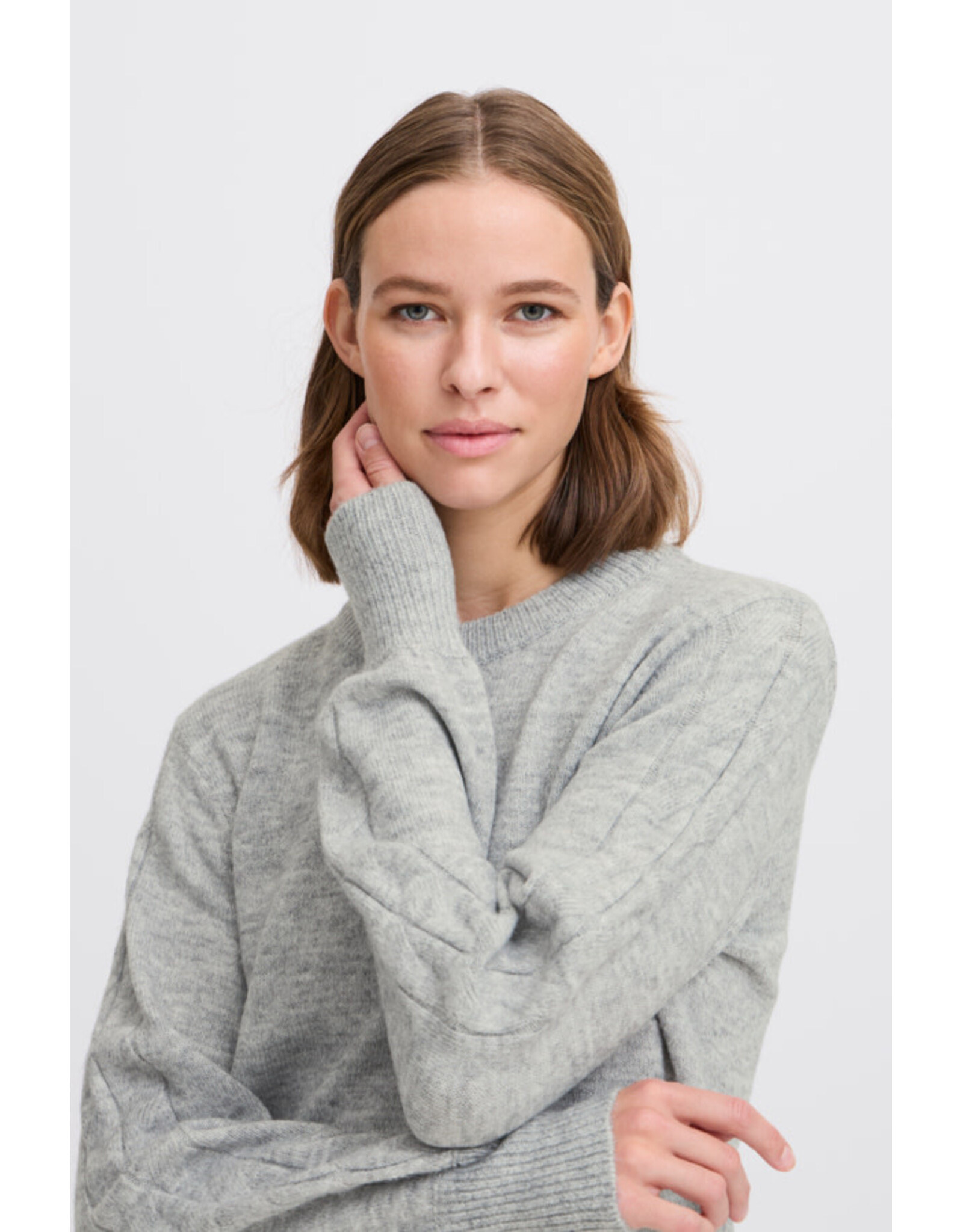 b.young b.young - Muna Jumper (Mid Grey)