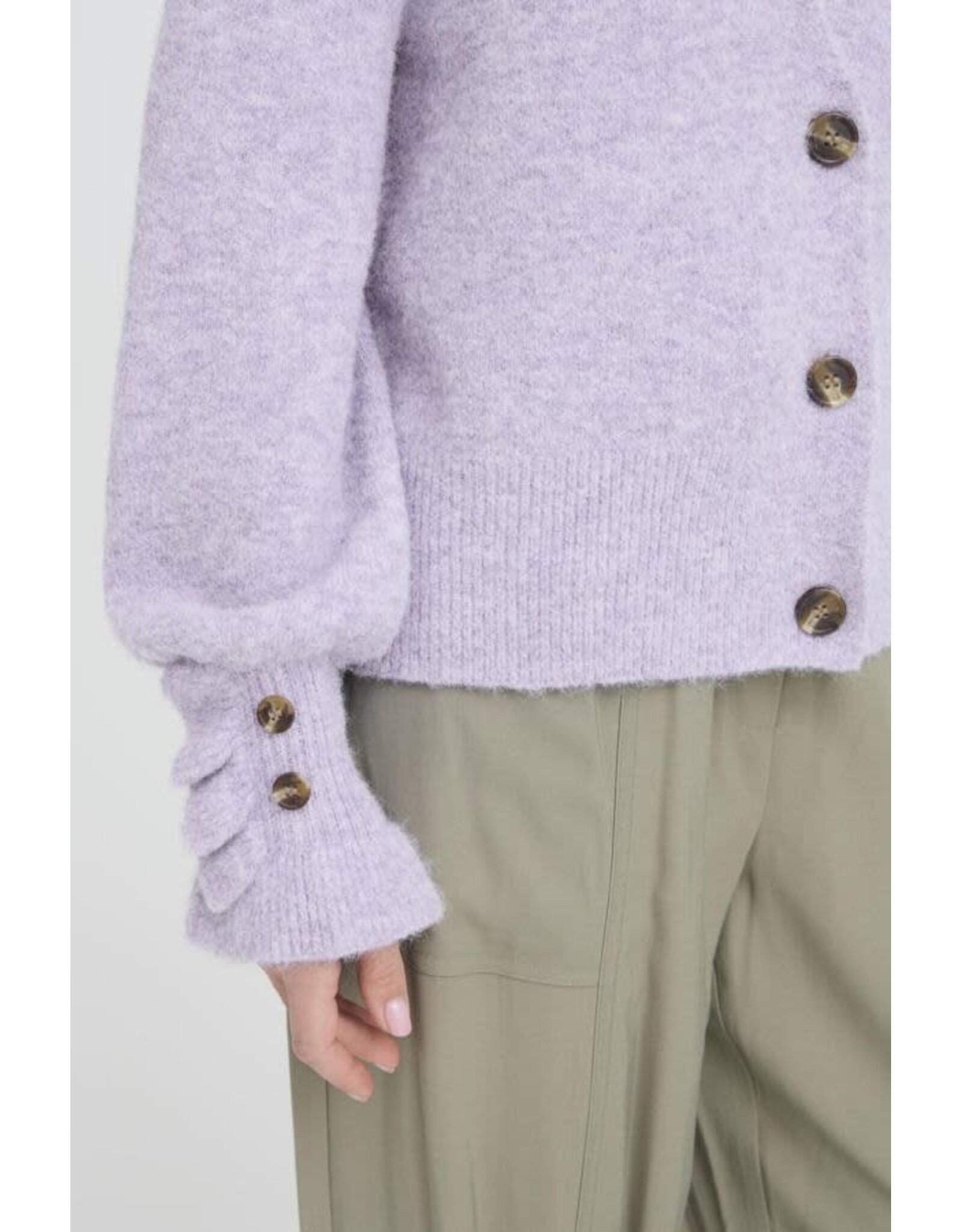 b.young b.young - Omea Frill Cardigan (English Lavender)