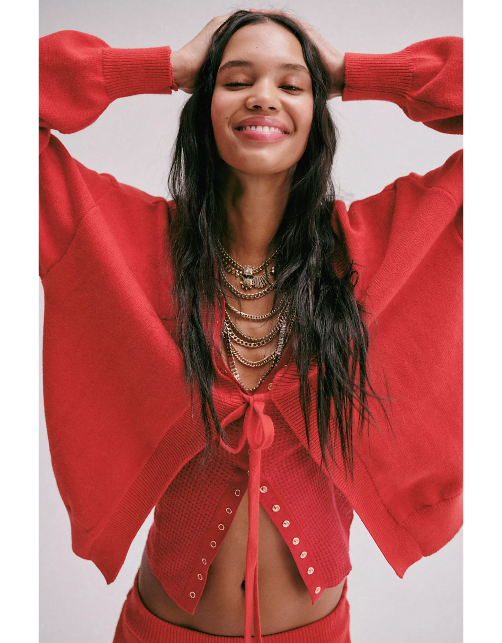 Free people Free People - Going Places Cardi (Cherry Crush)