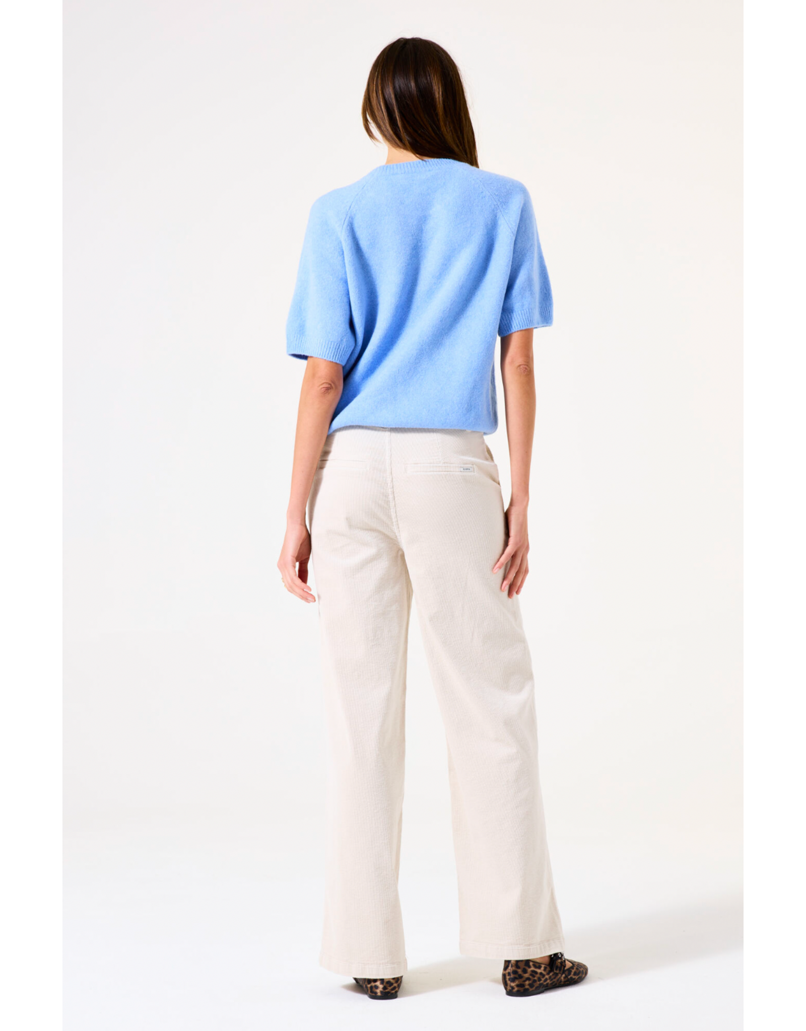 Garcia Garcia - Wide Leg Corduroy Pants (Whitecap)