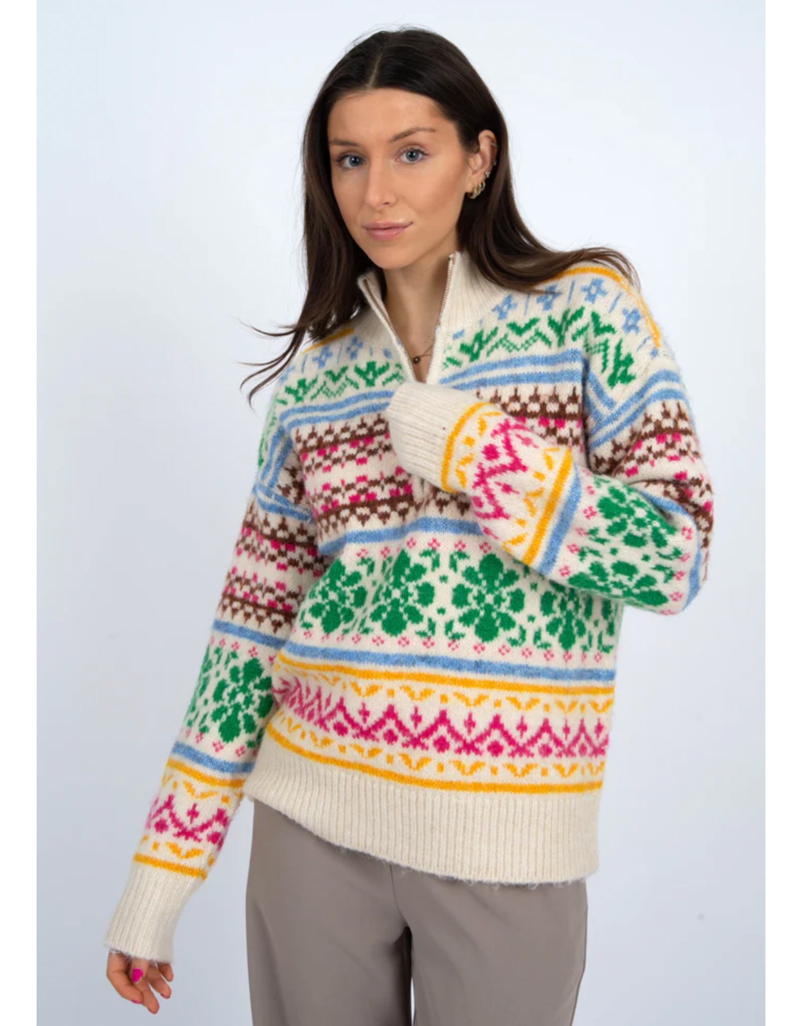 RD Style RD Style - Urania Long Sleeve Troyer (Cream)