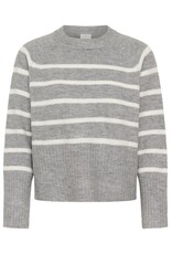 Kaffe Kaffe - Erin Knit Pullover (Light Grey Melange)