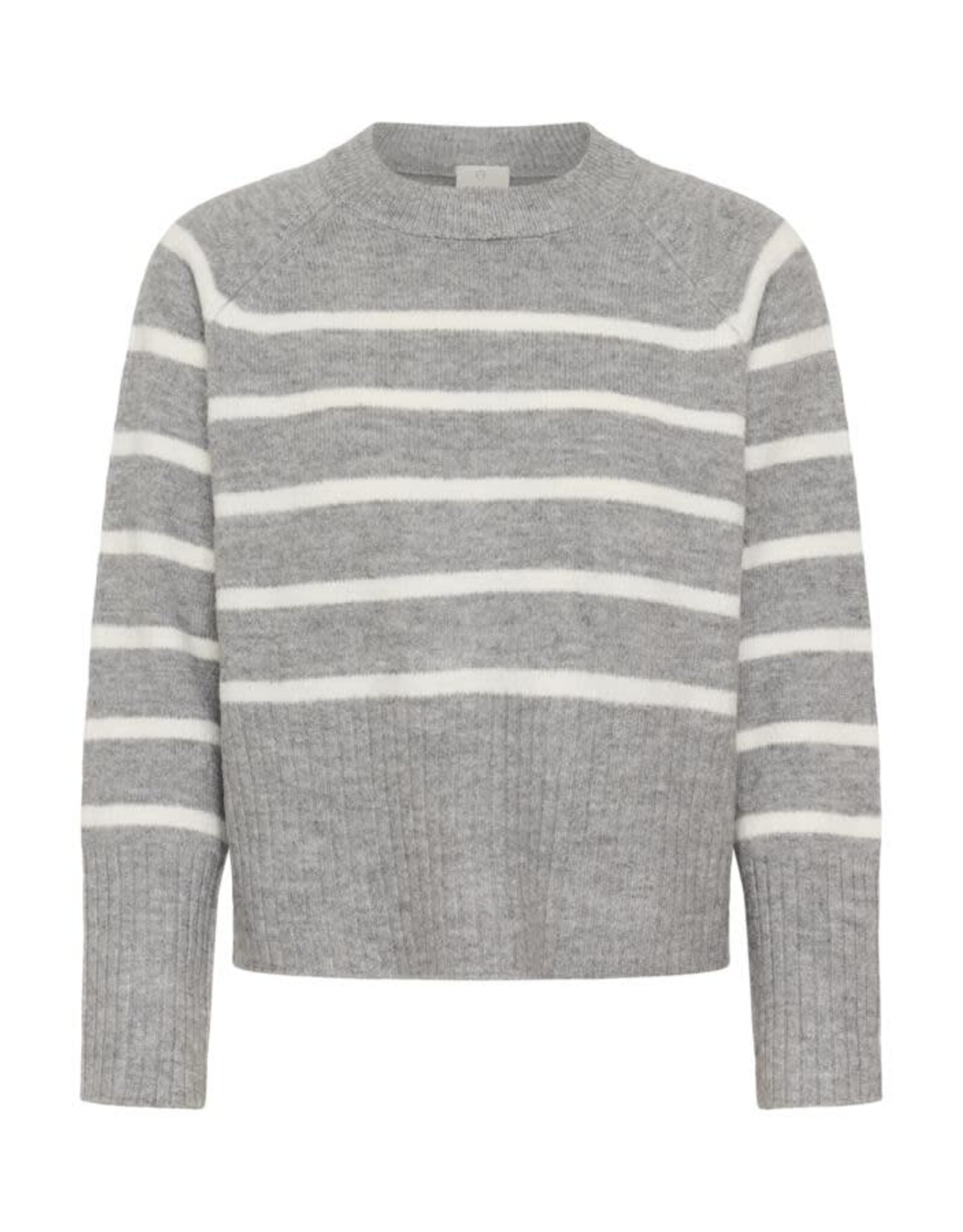 Kaffe Kaffe - Erin Knit Pullover (Light Grey Melange)