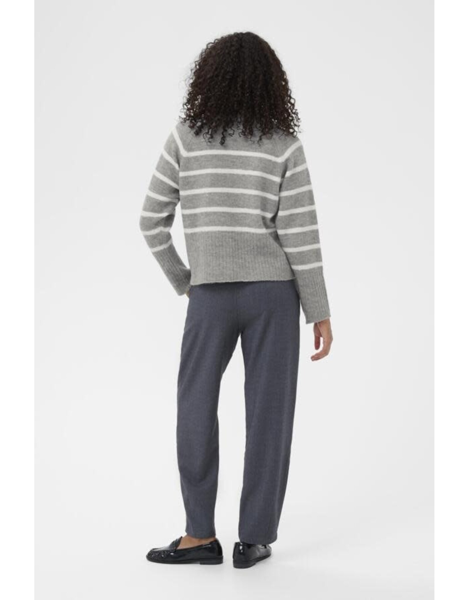 Kaffe Kaffe - Erin Knit Pullover (Light Grey Melange)