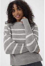 Kaffe Kaffe - Erin Knit Pullover (Light Grey Melange)