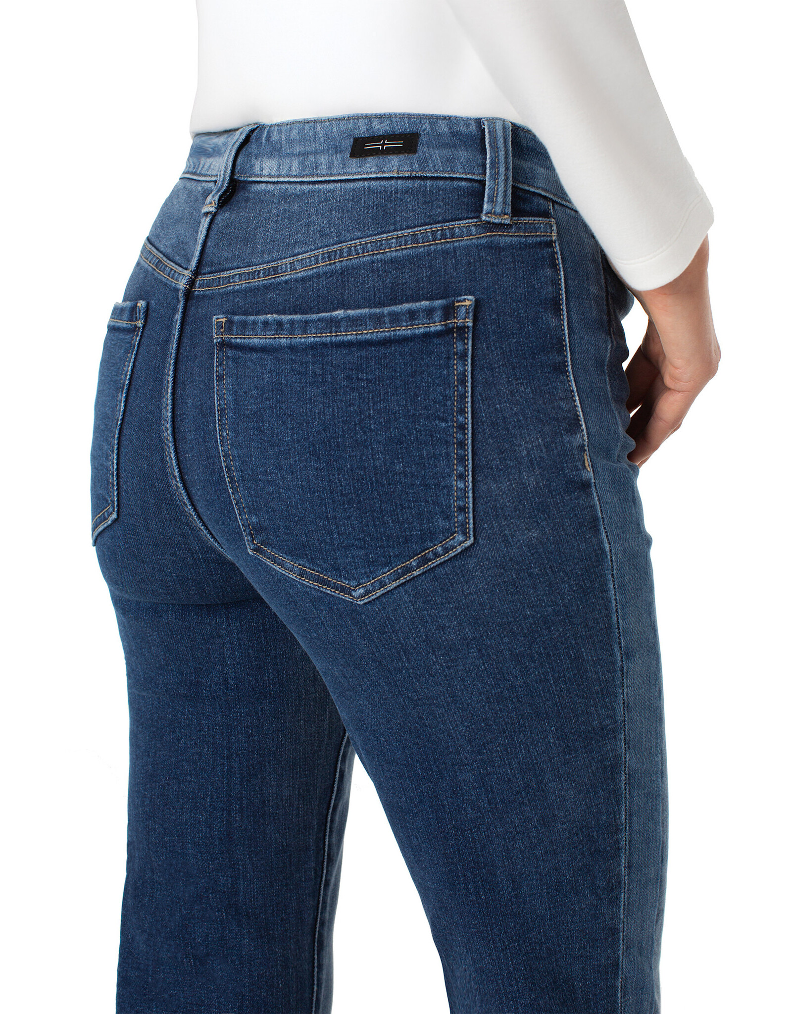 Liverpool Liverpool - Hannah Flare with blocking details 32" inseam (Ridgeley)