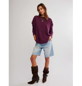 Free people Free People -   We The Free Latte Blues Solid Thermal (Chocolate Grape)