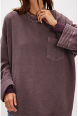 Free people Free People -  We The Free Dawson Pocket Thermal (Chocolate Grape)
