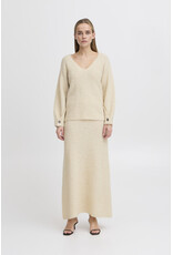 ICHI ICHI - Loucle V Neck Pullover (Birch)