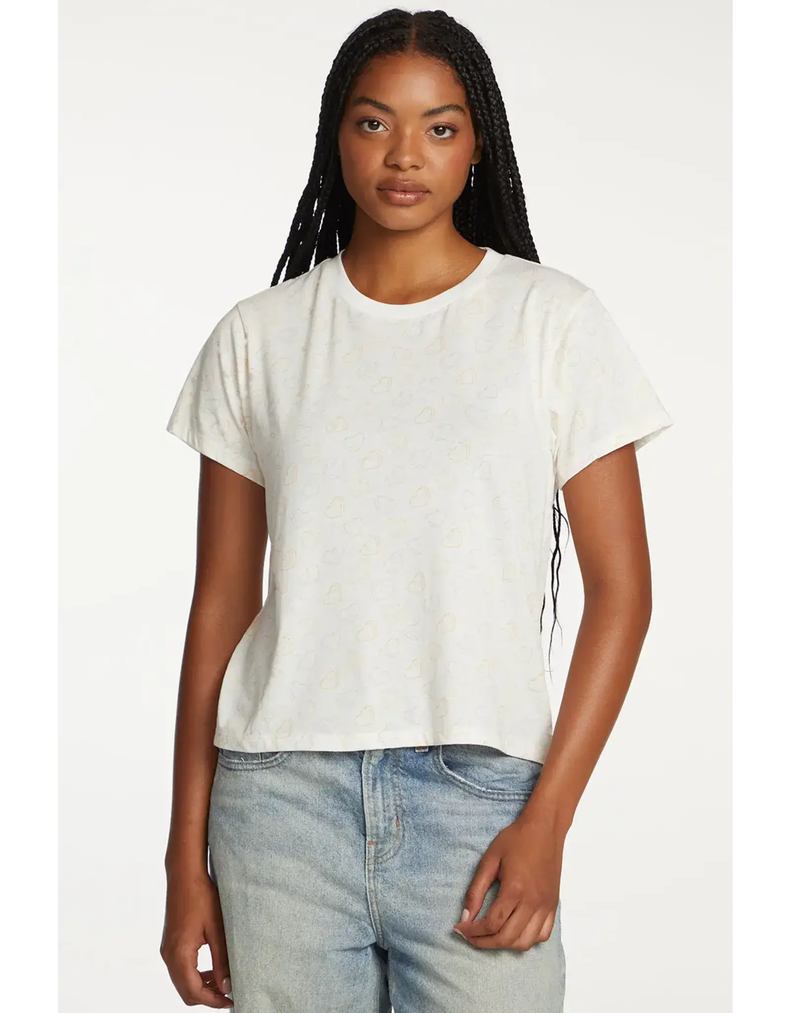 Chaser Chaser - Allover Valentine Tee (Starry White)