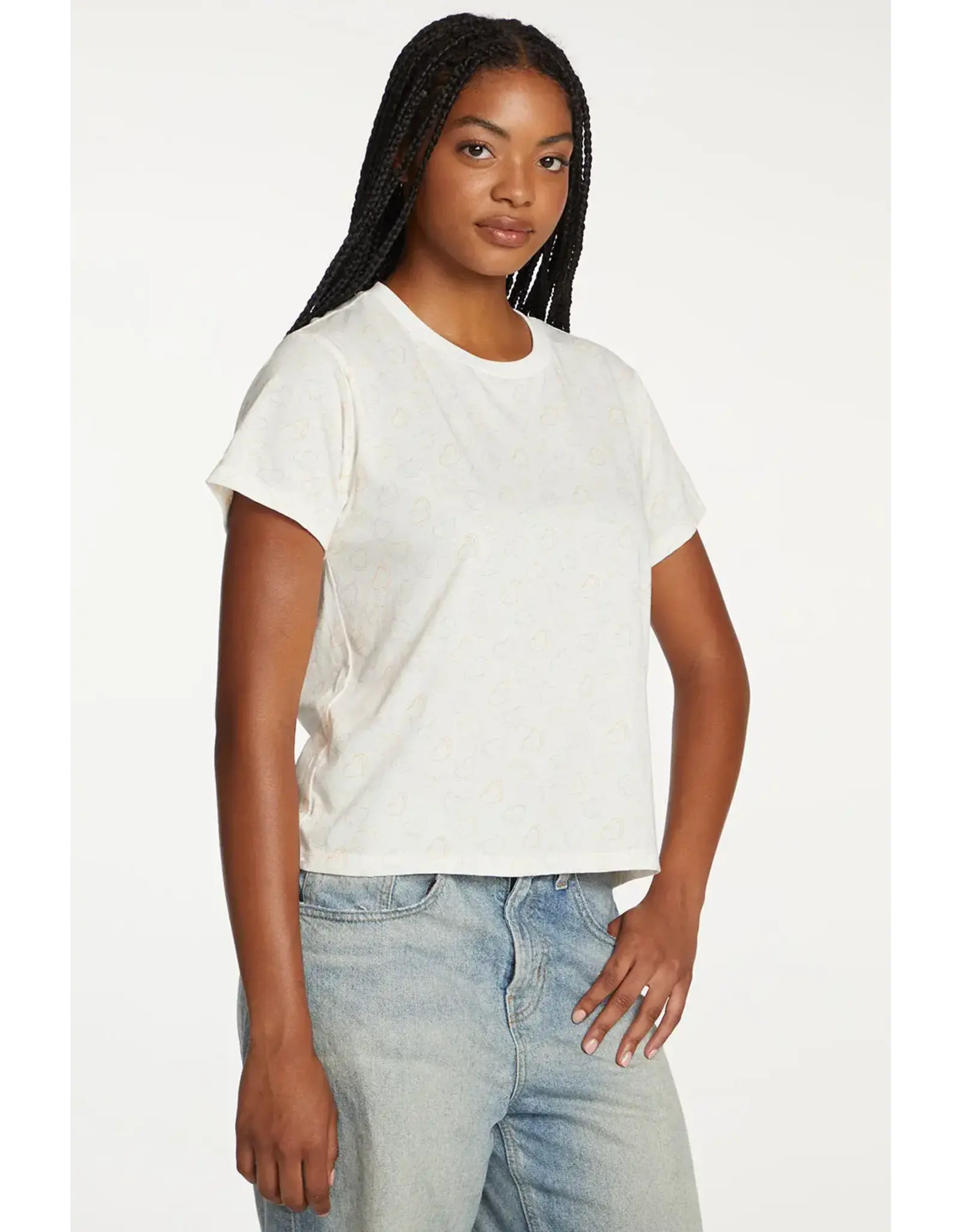 Chaser Chaser - Allover Valentine Tee (Starry White)