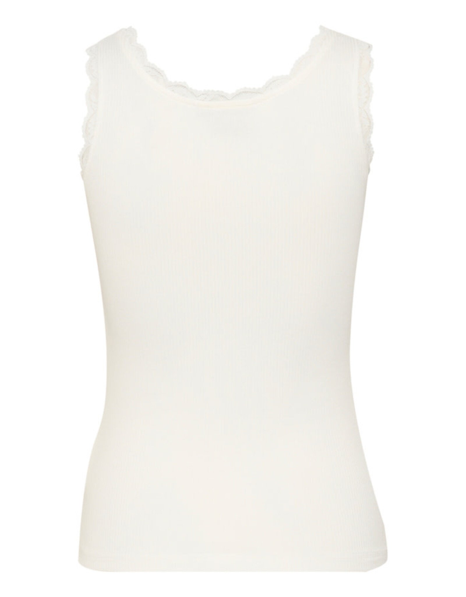 Kaffe Kaffe - Omi Lace Trim Tank (Chalk)