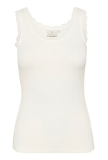 Kaffe Kaffe - Omi Lace Trim Tank (Chalk)