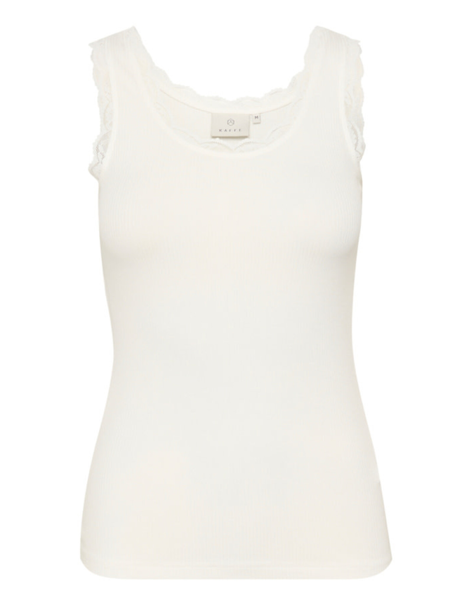 Kaffe Kaffe - Omi Lace Trim Tank (Chalk)