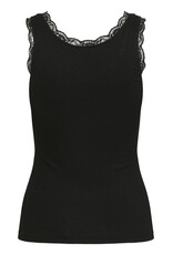 Kaffe Kaffe - Omi Lace Trim Tank (Black Deep)