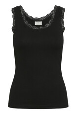 Kaffe Kaffe - Omi Lace Trim Tank (Black Deep)