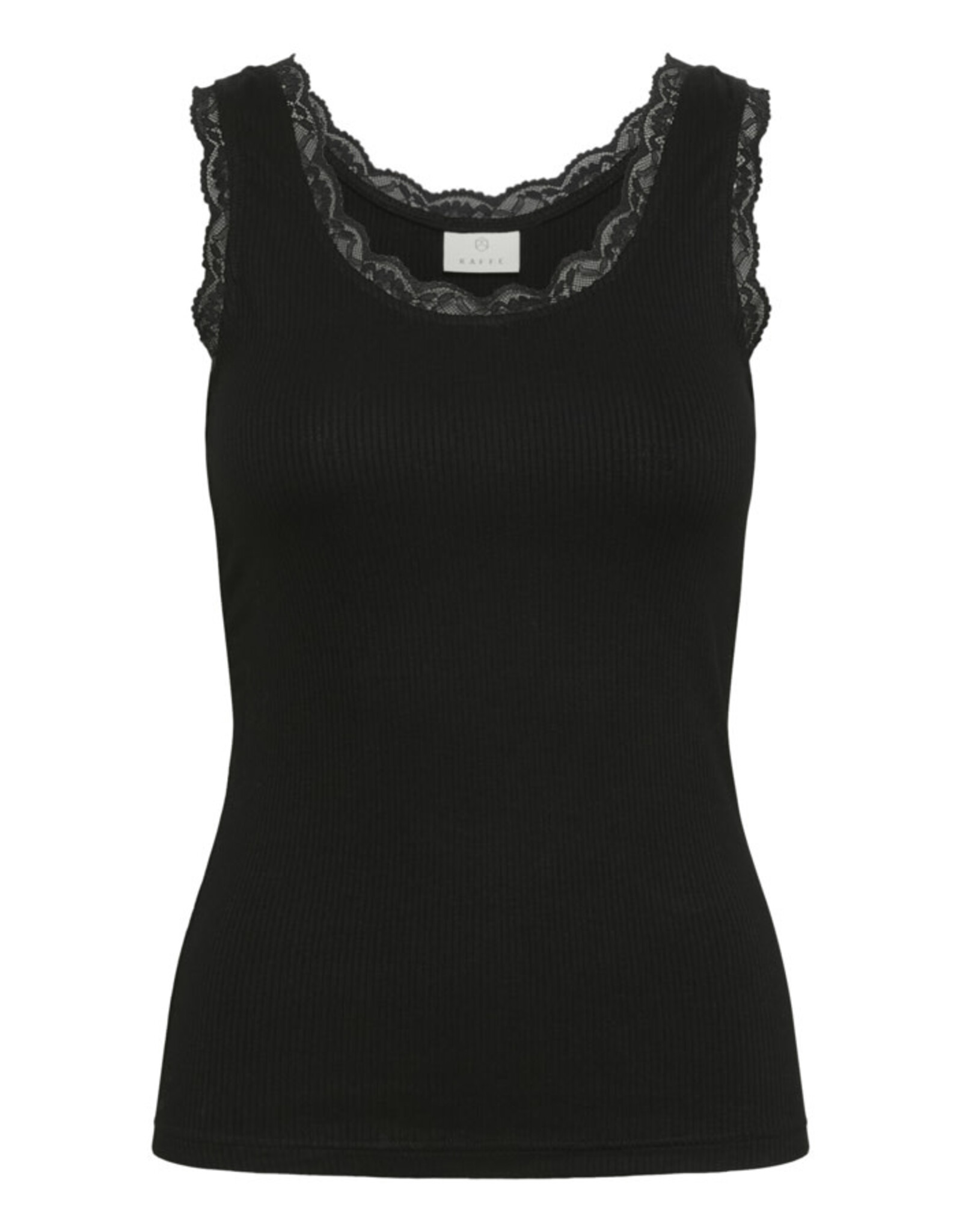 Kaffe Kaffe - Omi Lace Trim Tank (Black Deep)