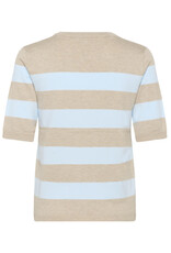 Kaffe Kaffe - Lizza stripe (Feather / Light Blue)