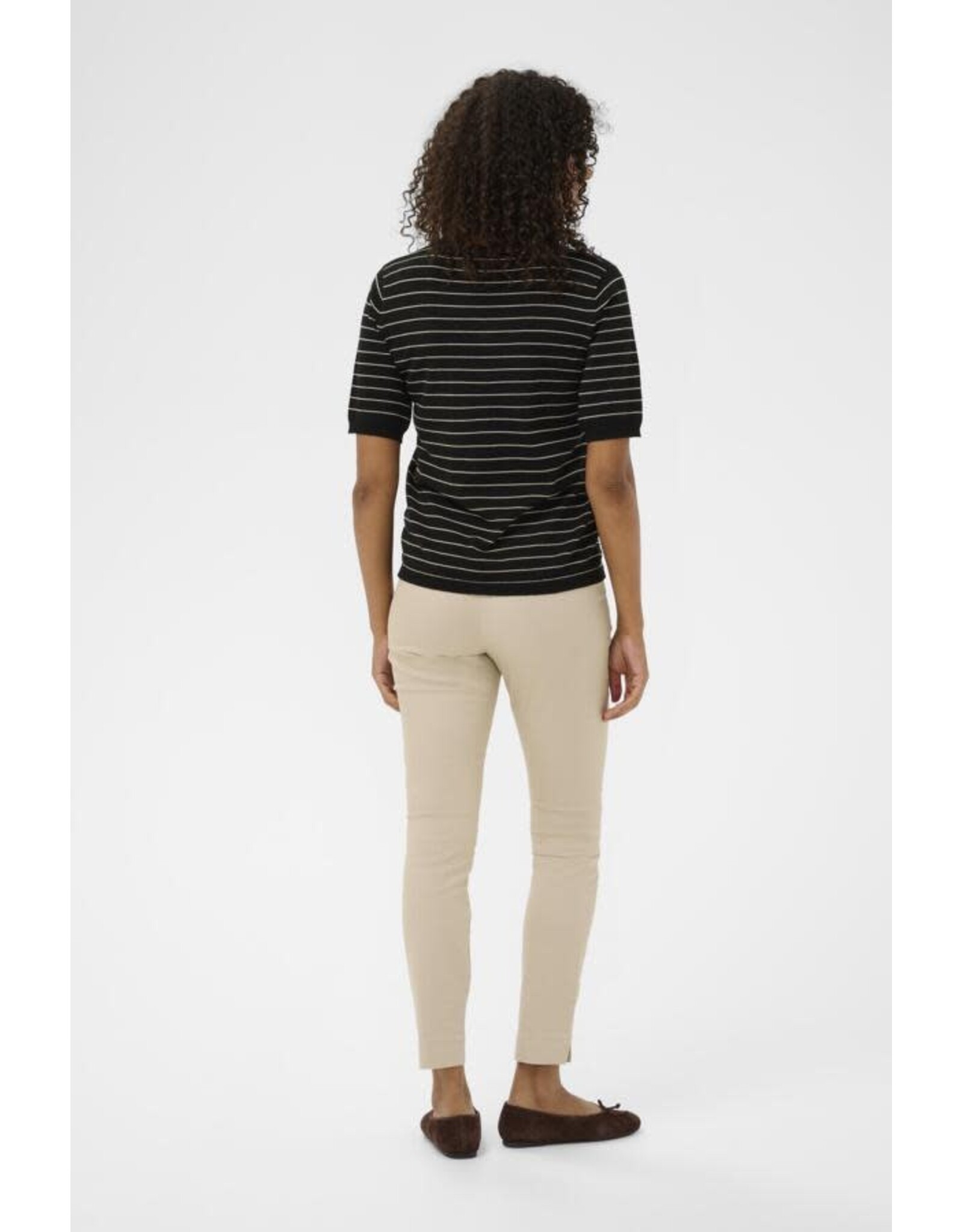 Kaffe Kaffe - Lizza stripe (Black / Feather Grey)