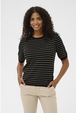 Kaffe Kaffe - Lizza stripe (Black / Feather Grey)