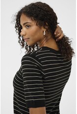 Kaffe Kaffe - Lizza stripe (Black / Feather Grey)