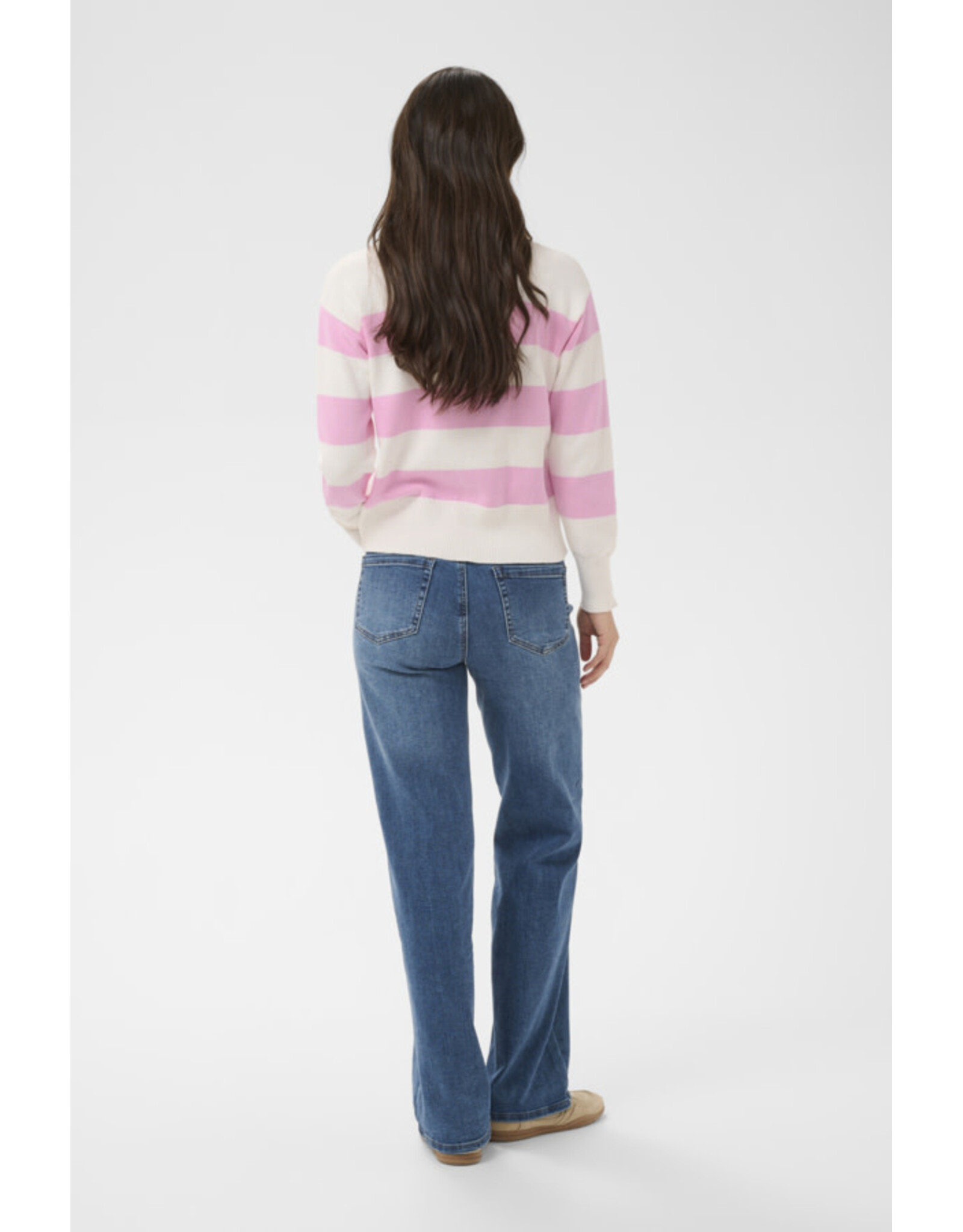 Kaffe Kaffe - Harriet Knit Pullover (Turtledove / Pink)