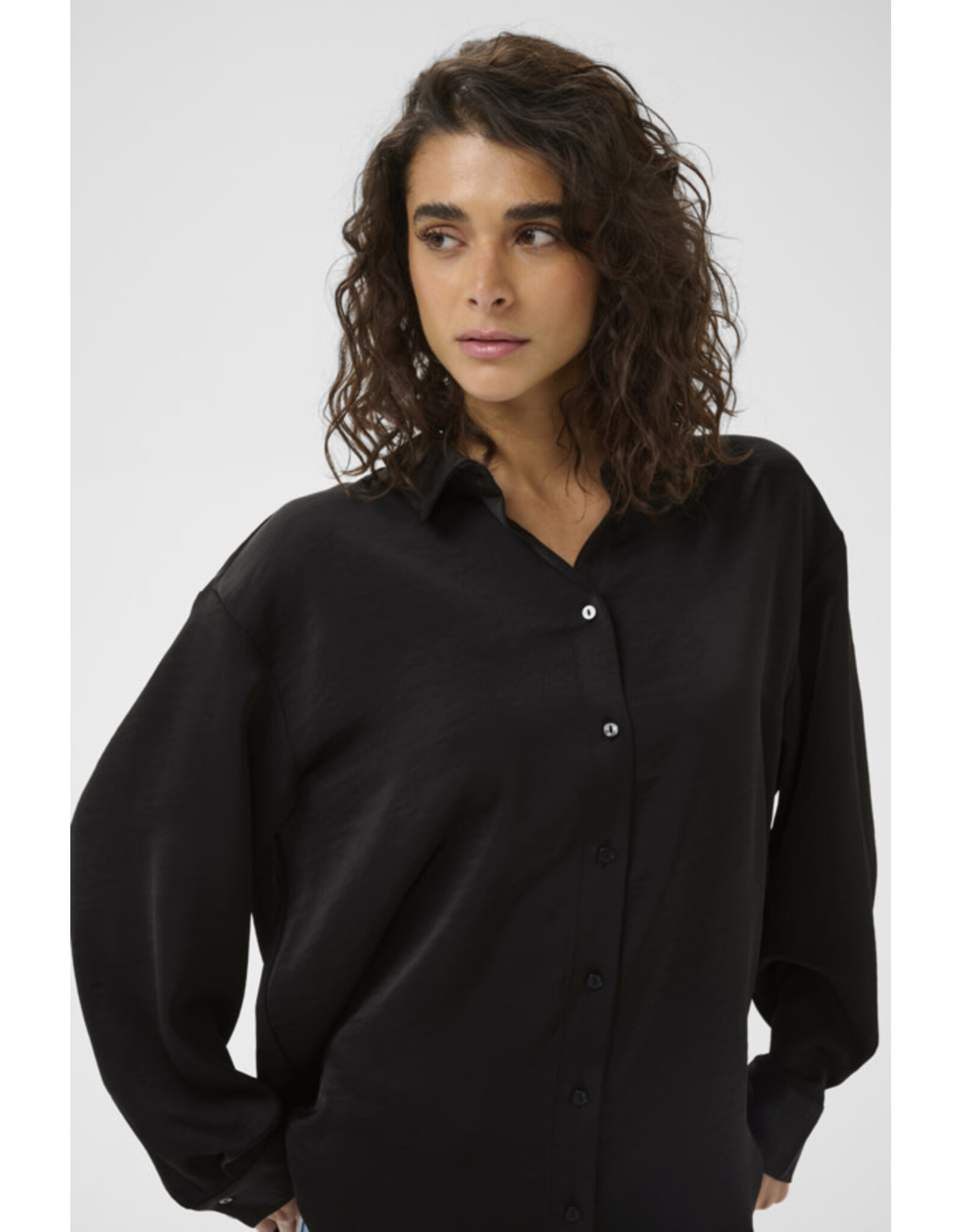 Kaffe Kaffe - Rory Button Up (Black)