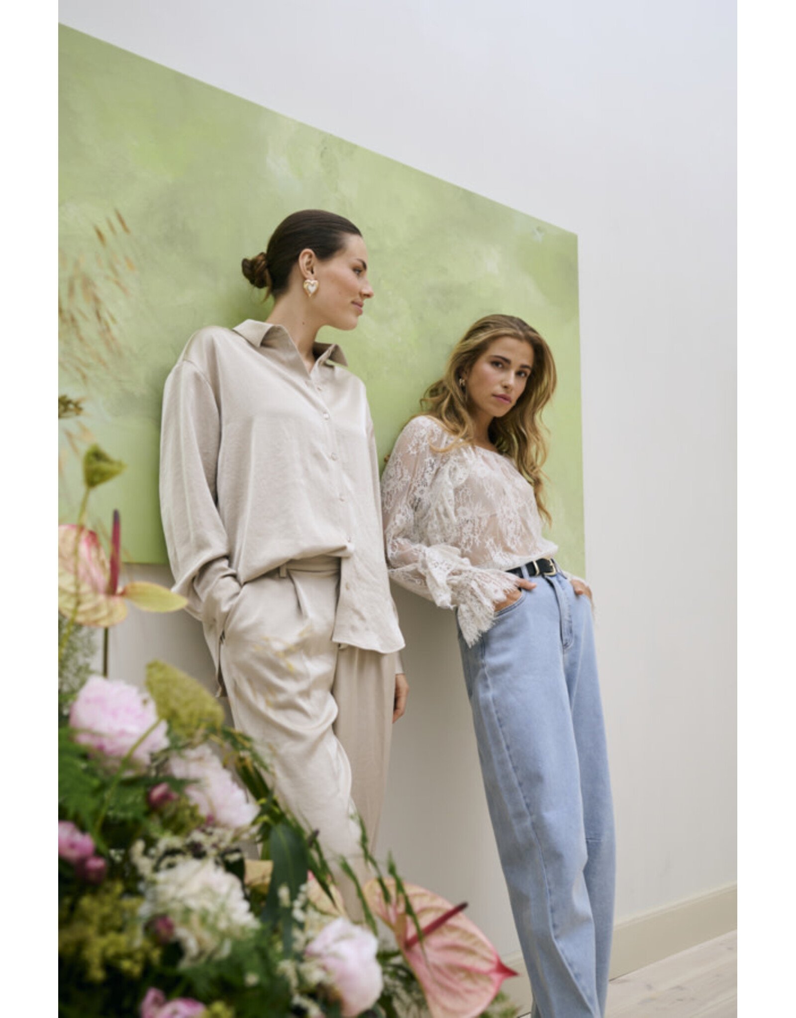 Kaffe Kaffe - Rory Button Up (Feather Grey)