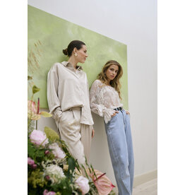 Kaffe Kaffe - Rory Button Up (Feather Grey)