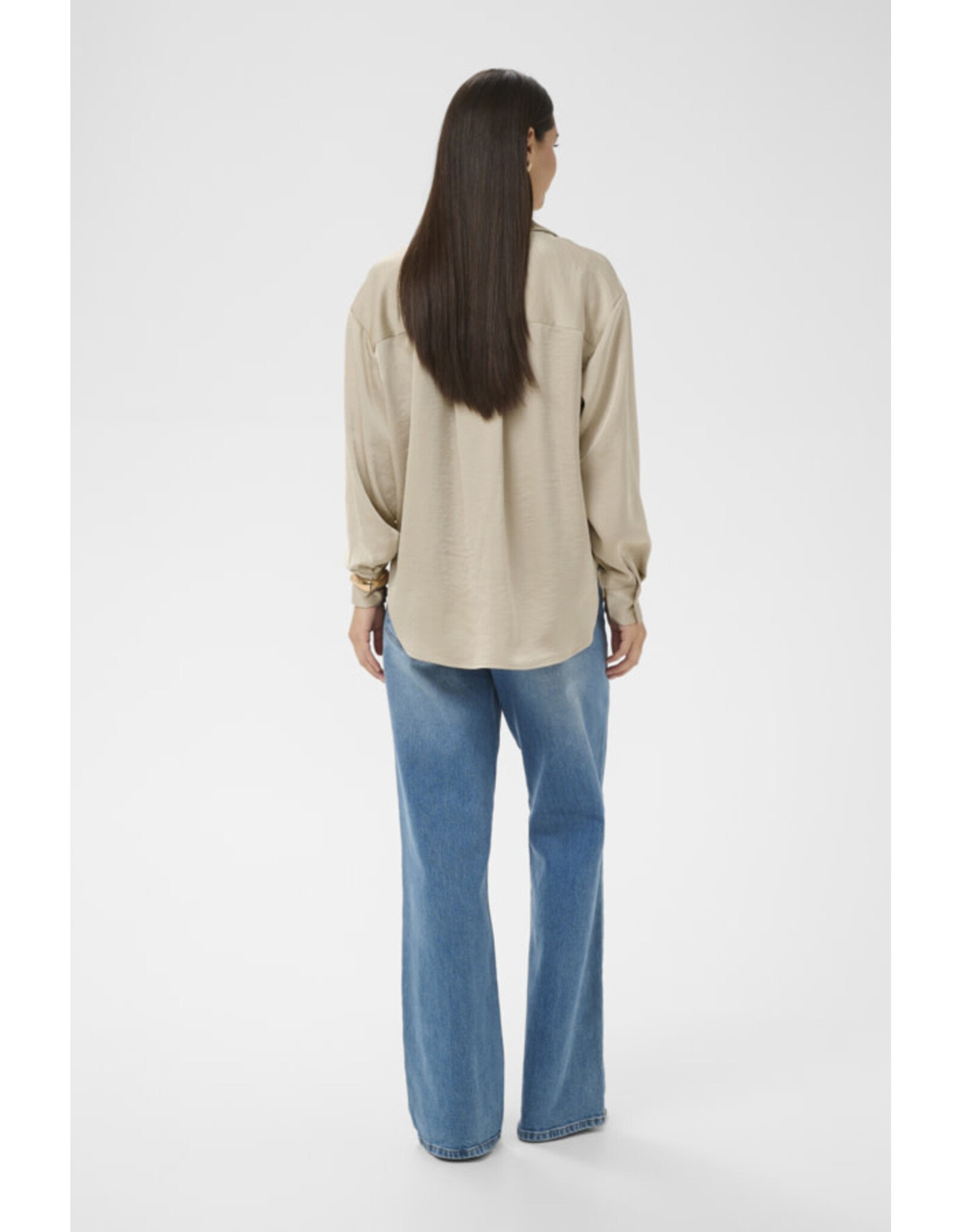 Kaffe Kaffe - Rory Button Up (Feather Grey)