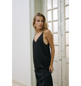 Kaffe Kaffe - Rory Sateen Dress (Black Deep)