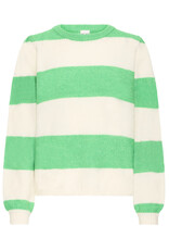 ICHI ICHI - Dusty Striped Pullover (Kelly Green)