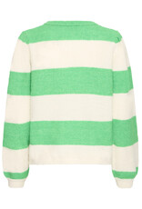ICHI ICHI - Dusty Striped Pullover (Kelly Green)