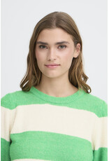 ICHI ICHI - Dusty Striped Pullover (Kelly Green)