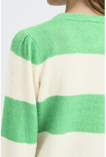 ICHI ICHI - Dusty Striped Pullover (Kelly Green)