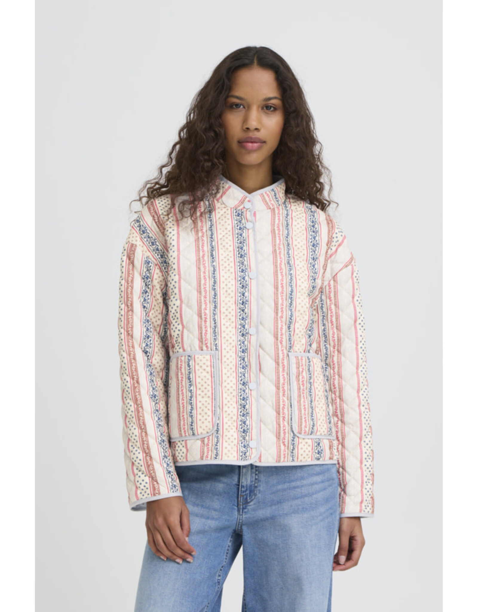 ICHI ICHI - Livanta Quilted Jacket (Teaberry)