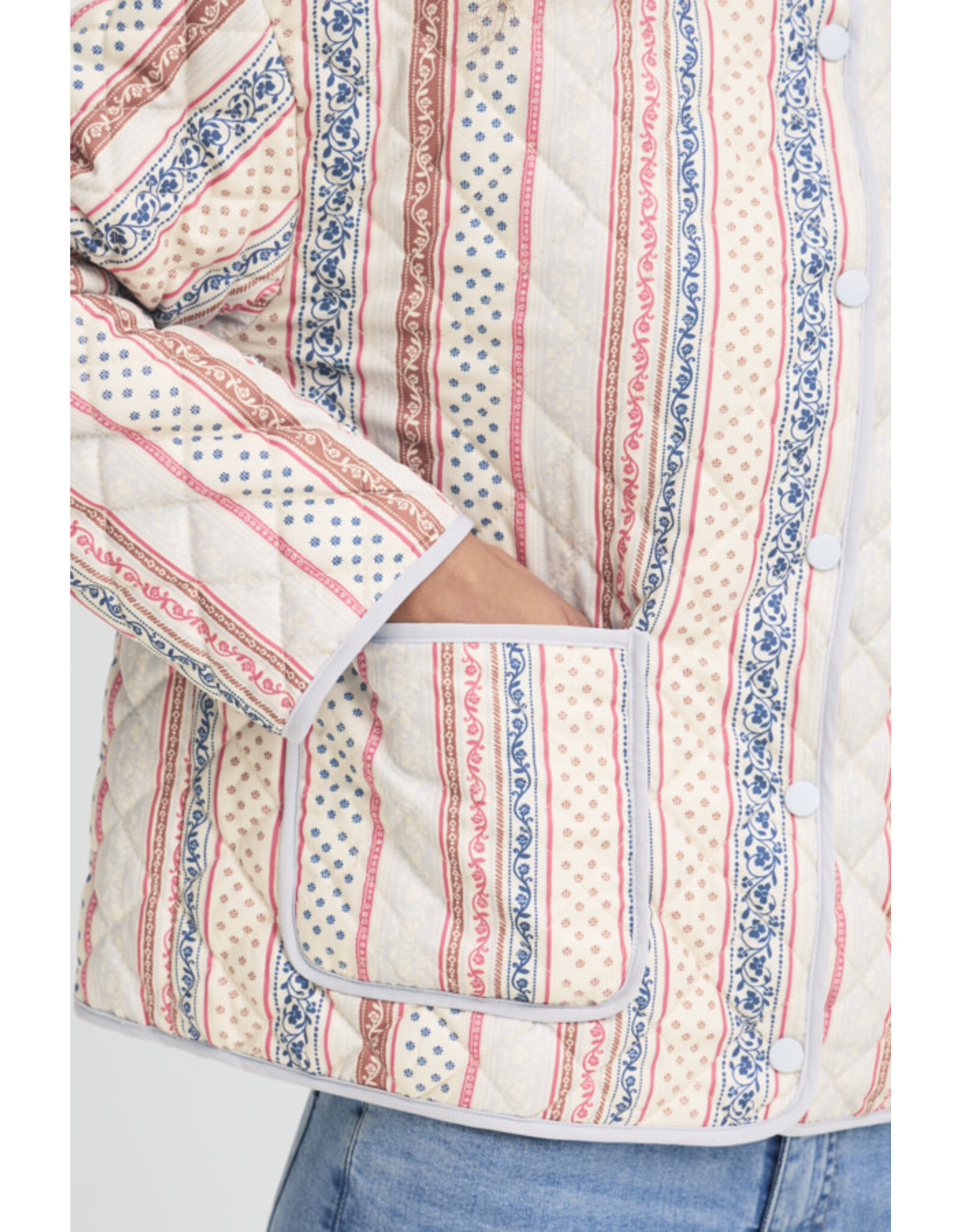 ICHI ICHI - Livanta Quilted Jacket (Teaberry)